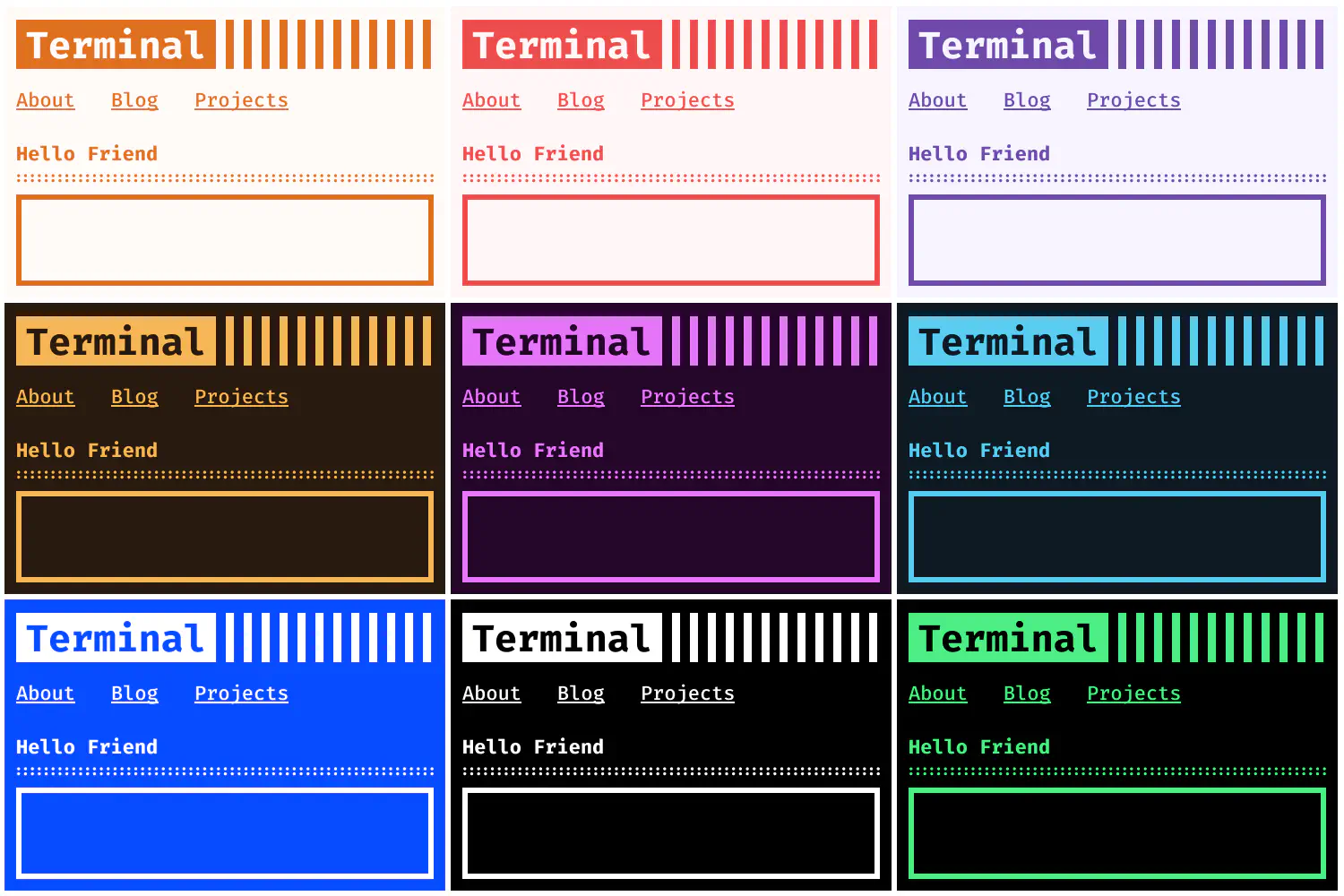 Terminal Theme v4